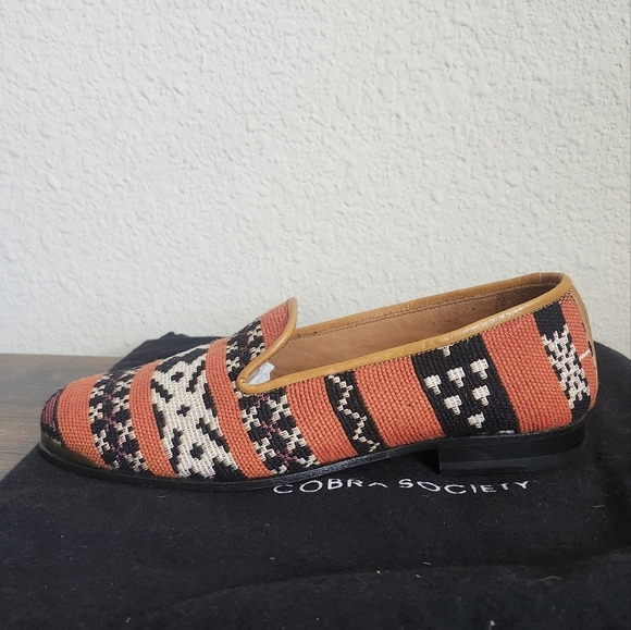 Cobra Society Orange Tapestry Loafers - Picture 7 of 12